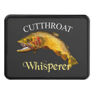 Cutthroat Trout Whisperer Dark Trailer Hitch Cover