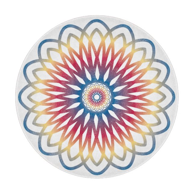 Cutting board art mandala design (Front)
