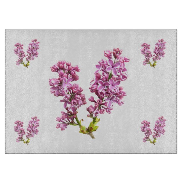 Cutting Board - Lilac Blossoms (Front)