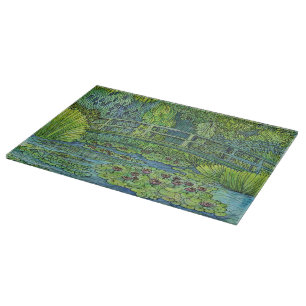 Cutting Board - Monet's Tangled Bridge