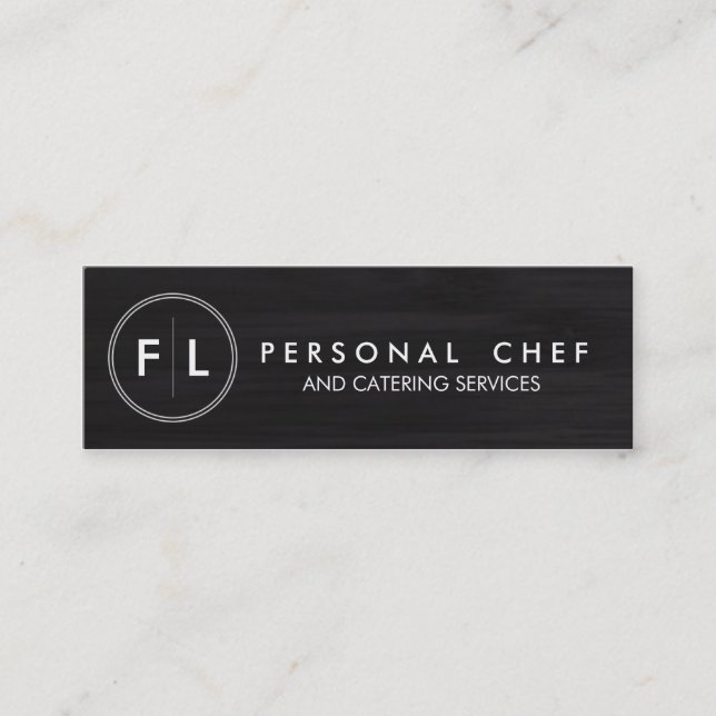 Cutting Board Personal Chef/Catering Business Card (Front)