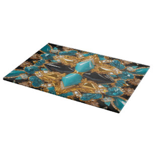 Cutting board with Bahamas Colours Design