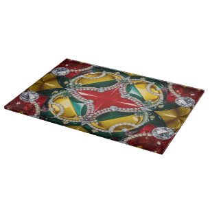 Cutting board with Los Angeles Colours Design