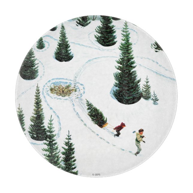 Cutting Down the Tree Cutting Board (Front)