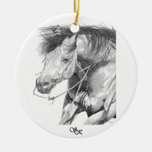 Cutting Horse Ornament