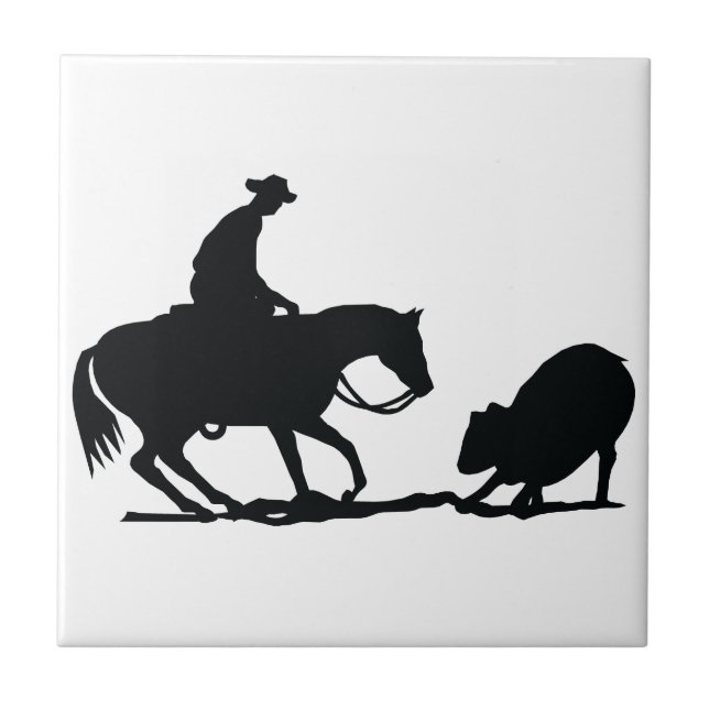 Cutting Horse Tile (Front)