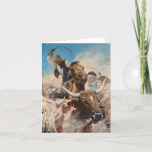 Cutting Out by Newell Convers Wyeth Thank You Card