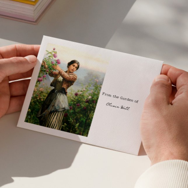 Cutting Roses Vintage Gardener Custom Seed Saving Envelope (Creator Uploaded)