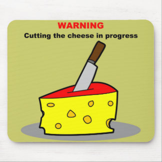 cutting the cheese mouse pad