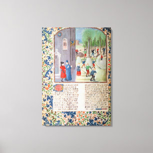 Cutting Trees and Harvesting Canvas Print