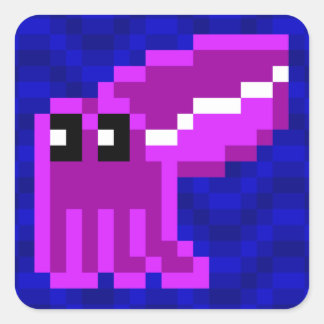 Cuttle Scuttle violet seiche feuille autocollant