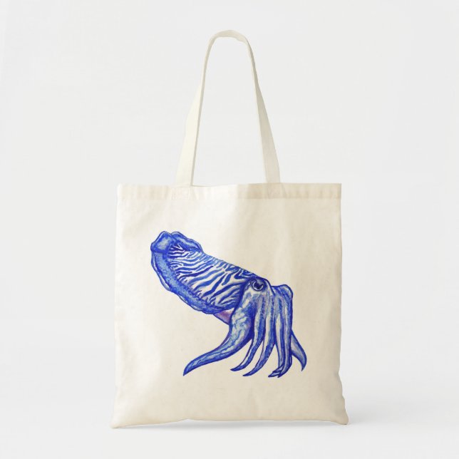 Cuttlefish Artwork Tote Bag (Front)