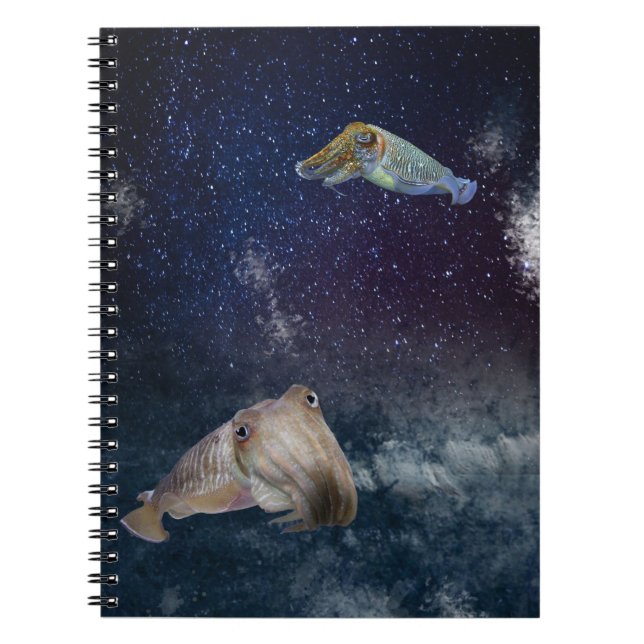 Cuttlefish in Space Notebook (Front)