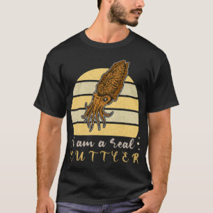Cuttlefish marine biologist underwater seabed biol T-Shirt