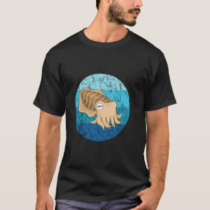 Cuttlefish Sea Cuttlefish Lover Retro Vintage Ocea T-Shirt