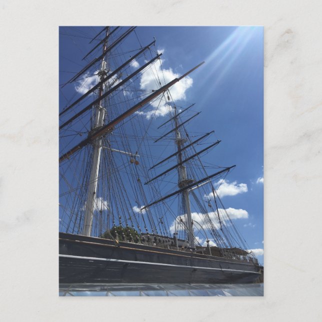 Cutty Sark London UK Boat Photo Postcard (Front)