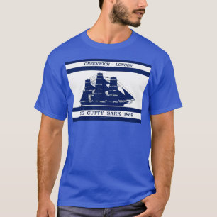 Cutty Sark on blue white 2 T-Shirt