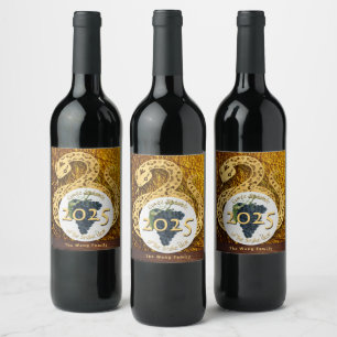 Cuvee Speciale Golden Snake Year 2025 Wine Label