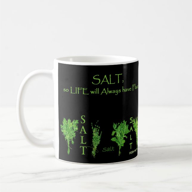 Cuvette de pincement de sel de tasse de Repurposed (Gauche)
