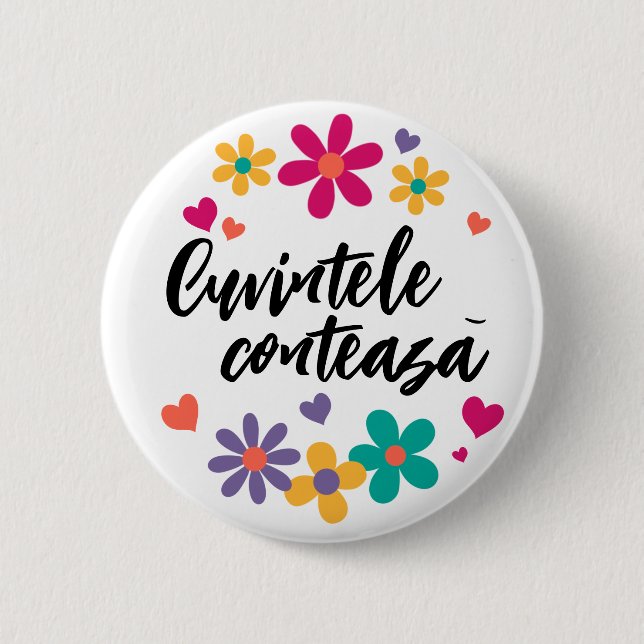 “Cuvintele contează” Button (Front)
