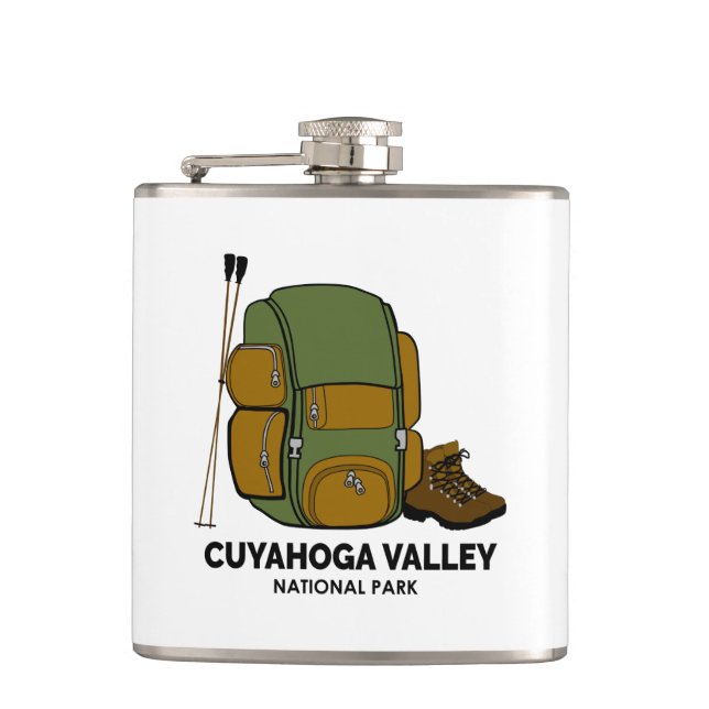 Cuyahoga Valley National Park Backpack Hip Flask (Front)