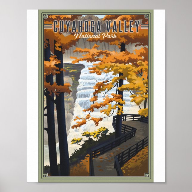 Cuyahoga Valley National Park Litho Artwork Poster (Front)