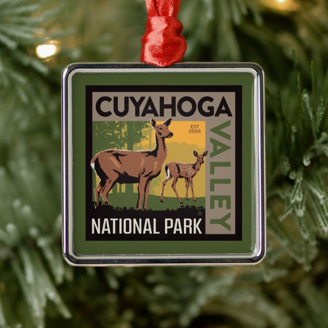 Cuyahoga Valley National Park | Ohio Metal Ornament (Tree)