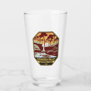 Cuyahoga Valley National Park Ohio Vintage Emblem Glass