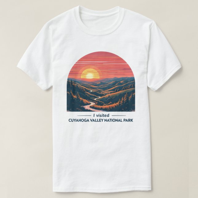 Cuyahoga Valley National Park Retro Scenic Art – O T-Shirt (Design Front)