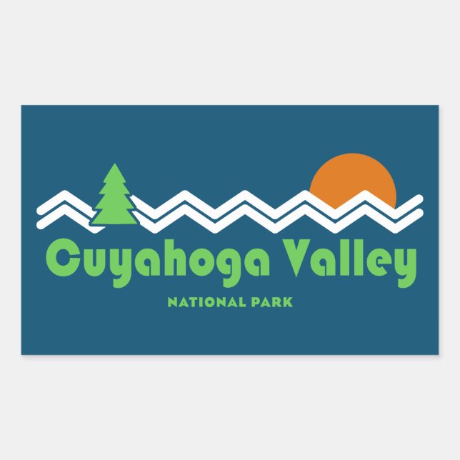 Cuyahoga Valley National Park Retro Sticker (Front)