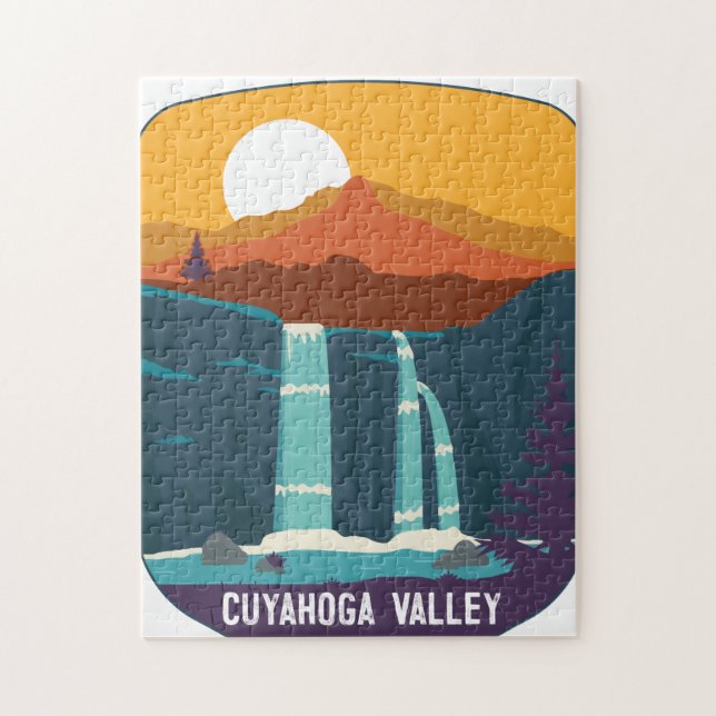 Cuyahoga Valley National Park waterfalls Ohio Jigsaw Puzzle (Vertical)