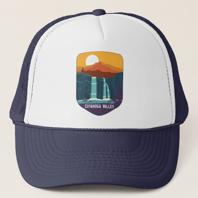 Cuyahoga Valley National Park waterfalls Ohio Trucker Hat (Front)