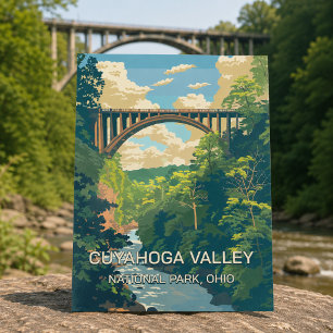 Cuyahoga Valley Vintage Retro Ohio National Park Postcard