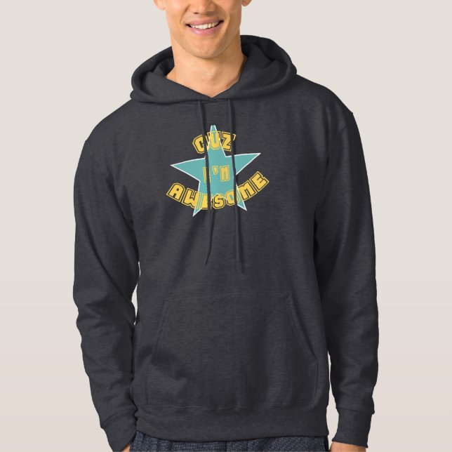 Cuz je suis sweat - shirt à capuche impressionnant (Devant)