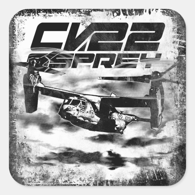 CV-22 OSPREY Square Sticker Sticker (Front)