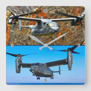 CV-22 OSPREY SQUARE WALL CLOCK