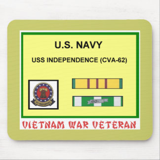 CVA-62 INDEPENDENCE VIETNAM WAR VET MOUSE PAD