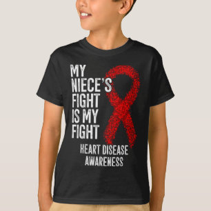 Cvd My Niece's Fight Is My Fight Heart Disease Awa T-Shirt