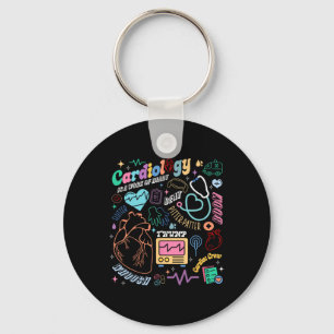 Cvicu Cardiac Nurse Retro Anatomy Cardiology Human Keychain