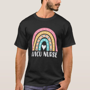 CVICU Nurse Cute Rainbow Cardiovascular intensive T-Shirt