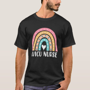 CVICU Nurse Cute Rainbow Cardiovascular intensive  T-Shirt