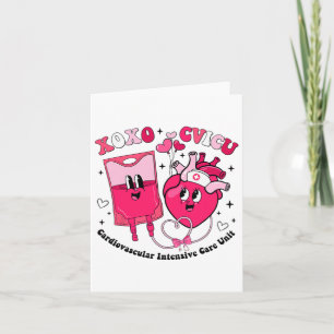 Cvicu Valentine's Day Cardiac Nurse Valentine Card