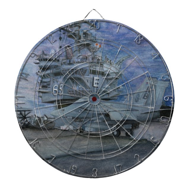 CVN-65 USS ENTERPRISE DARTBOARD (Front)