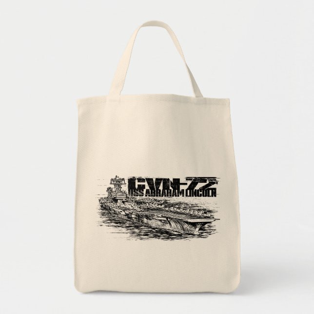 CVN-72 Abraham Lincoln Jumbo Tote Bag (Front)