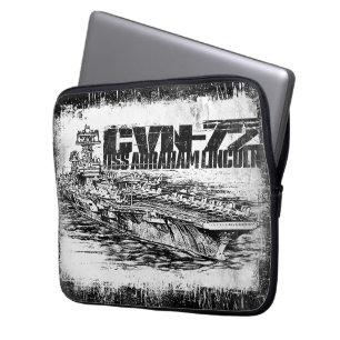 CVN-72 Abraham Lincoln Neoprene Laptop Sleeve 13