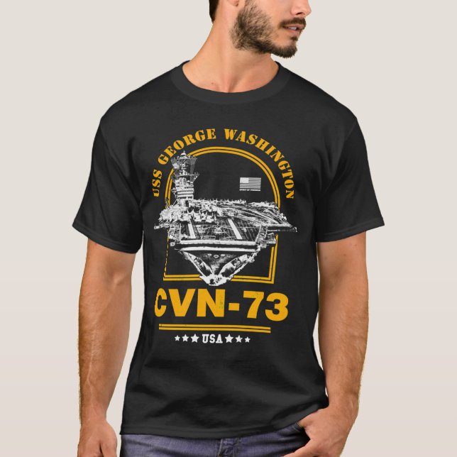 Cvn-73 Uss George  T-Shirt (Front)