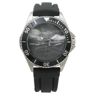 CVN-75 Harry S. Truman Crown Protector Black Rubb Watch