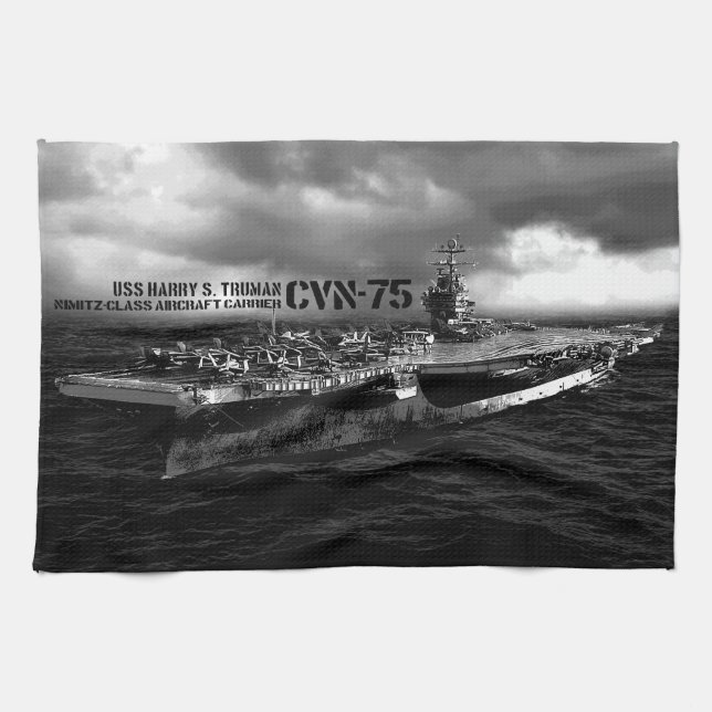 CVN-75 Harry S. Truman Serviettes de cuisine (Horizontal)