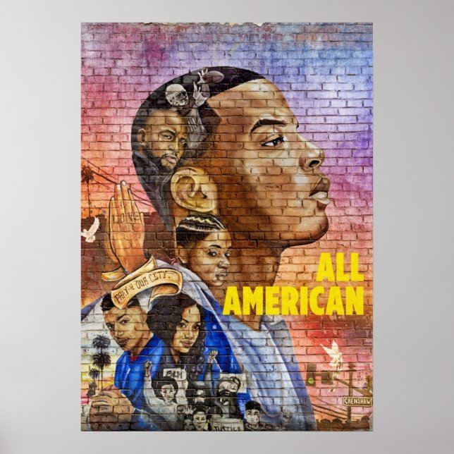 Cw all american football scren iphone protector poster (Front)