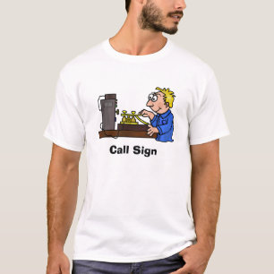 CW Male Blonde Operator T-shirt  Customize It!